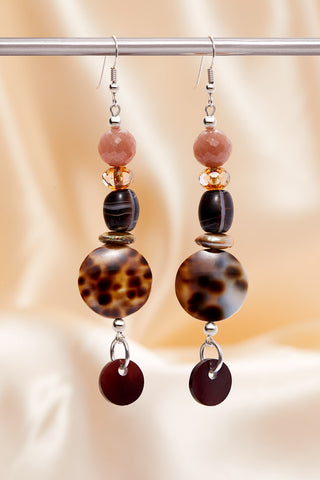 PINK EXOTIC JOURNEY EARRINGS