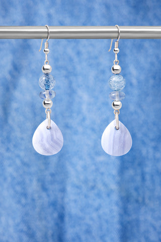 Baby Blueberry Quartz Earrings