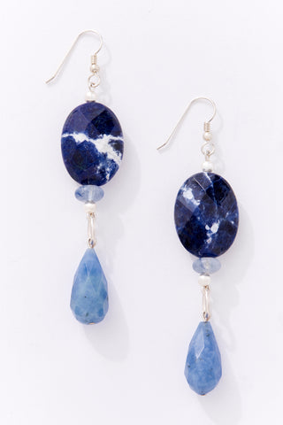 Blue Jean Drop Earrings