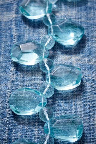 Dreamy Aqua Quartz Briolette Choker