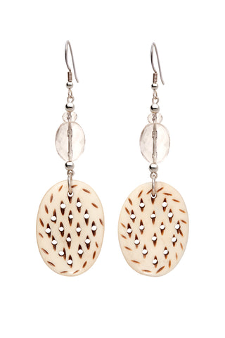CRYSTAL QUARTZ COWGIRL EARRINGS