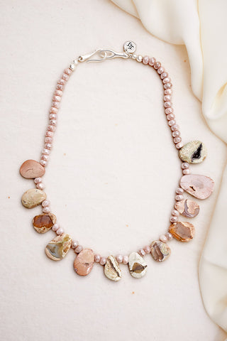 PINK SHADES OF SAND NECKLACE