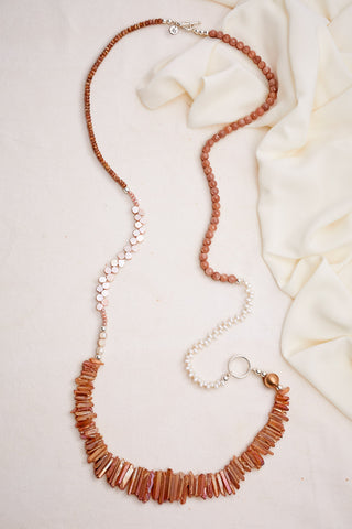 ULTRA LONG SUNSTONE MERMAID NECKLACE