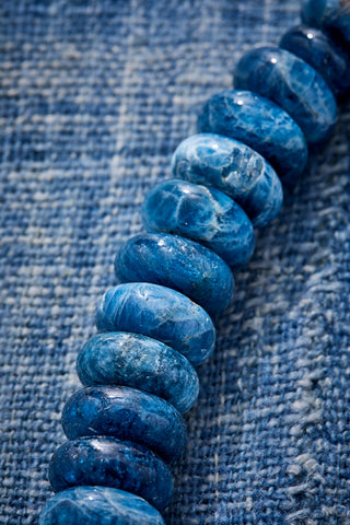 Denim Patchwork Choker Necklace