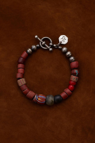 RUSTIC SIENNA AND VINTAGE  PATINA BRACELET