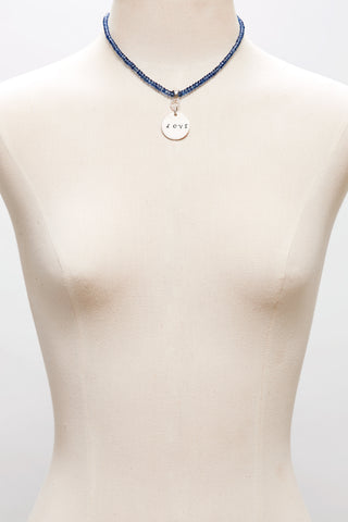 BLUE KYANITE LOVE NECKLACE