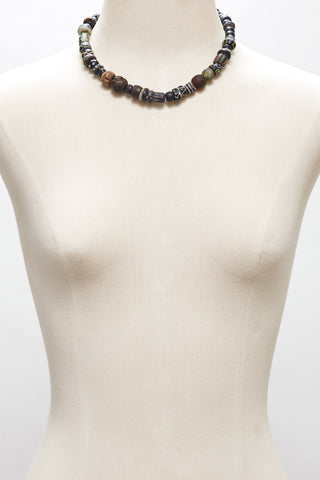 CHARCOAL BLACK CHOKER NECKLACE