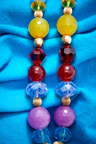 SOFT DREAMY NECKLACE WITH MESMERIZING LOLLIPOP BLUE PENDANT