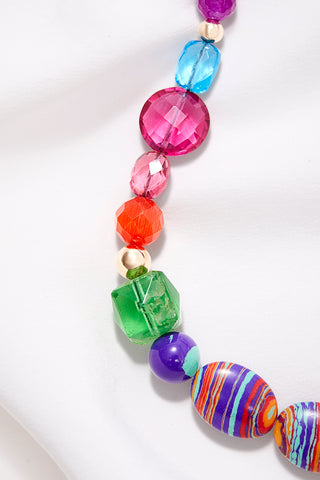LONG PINK AND FUSHIA MAGICAL JOURNEY NECKLACE