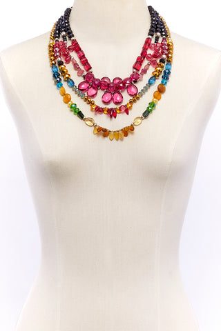 DAZZLING BRIGHT JOY MULTI-STRAND NECKLACE