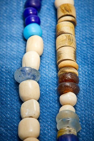 BLUE AND WHITE DIAMOND NECKLACE