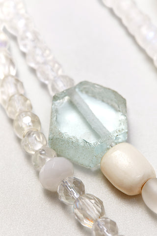 ILLUMINATIONS CRYSTAL QUARTZ AND STERLING SILVER MULTI-STRAND NECKLACE