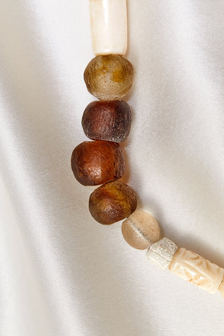 LONG CRYSTAL QUARTZ SOUTHWESTERN FIESTA NECKLACE