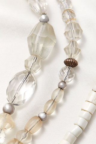 LONG CRYSTAL QUARTZ SOUTHWESTERN FIESTA NECKLACE