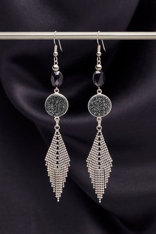 BLACK MOONLIGHT EARRINGS