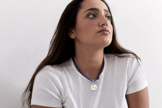 BLUE KYANITE LOVE NECKLACE