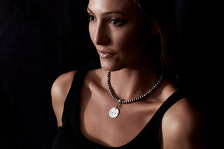 WHITE PYRITE LOVE NECKLACE