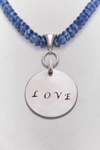 BLUE KYANITE LOVE NECKLACE