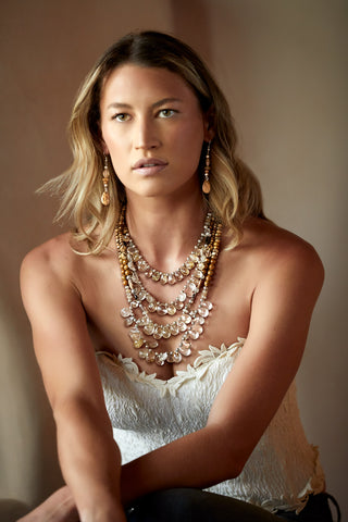 COWGIRL AND LACE MULTI-STRAND NECKLACE