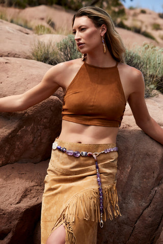 PURPLE TWILIGHT BELT/NECKLACE