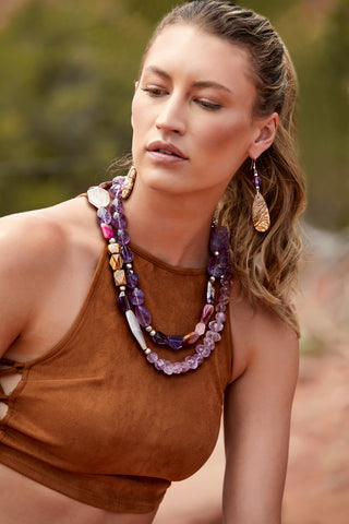 PURPLE TWILIGHT BELT/NECKLACE