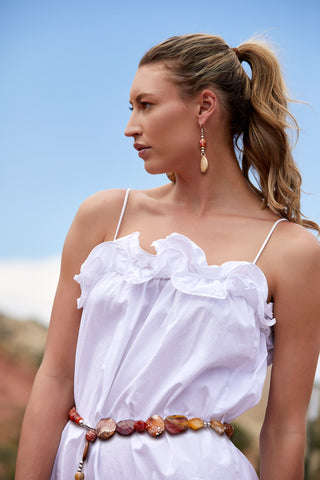 RED FLAME BELT/ NECKLACE