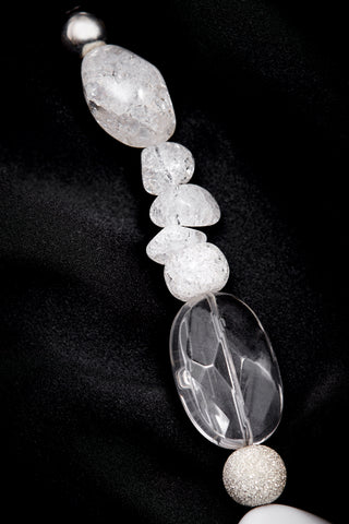 BLACK AND WHITE TUXEDO NECKLACE