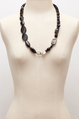 SLEEK BLACK TUXEDO NECKLACE